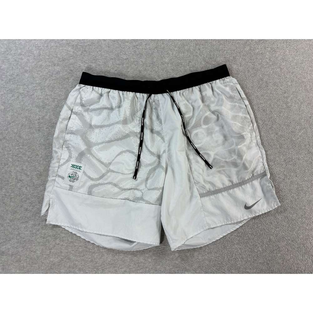 Nike Dri Fit Unlined Running Shorts (Men's Large) Gray - 6"